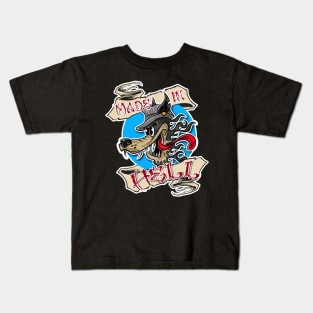 Wolfs By Made in Hell Kids T-Shirt